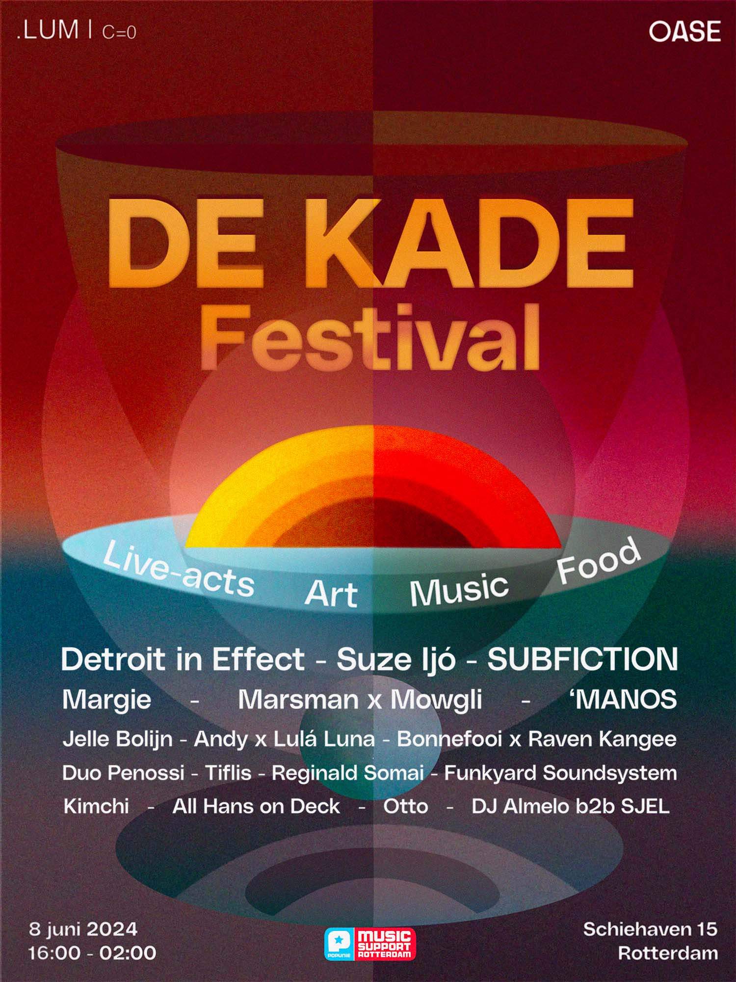 De Kade Festival '24 - フライヤー表
