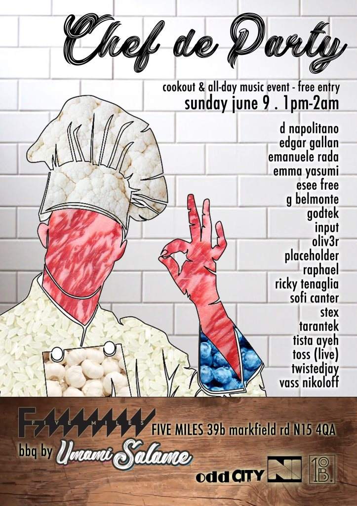 Chef De Party: Cookout & All Day Music Event - Página trasera