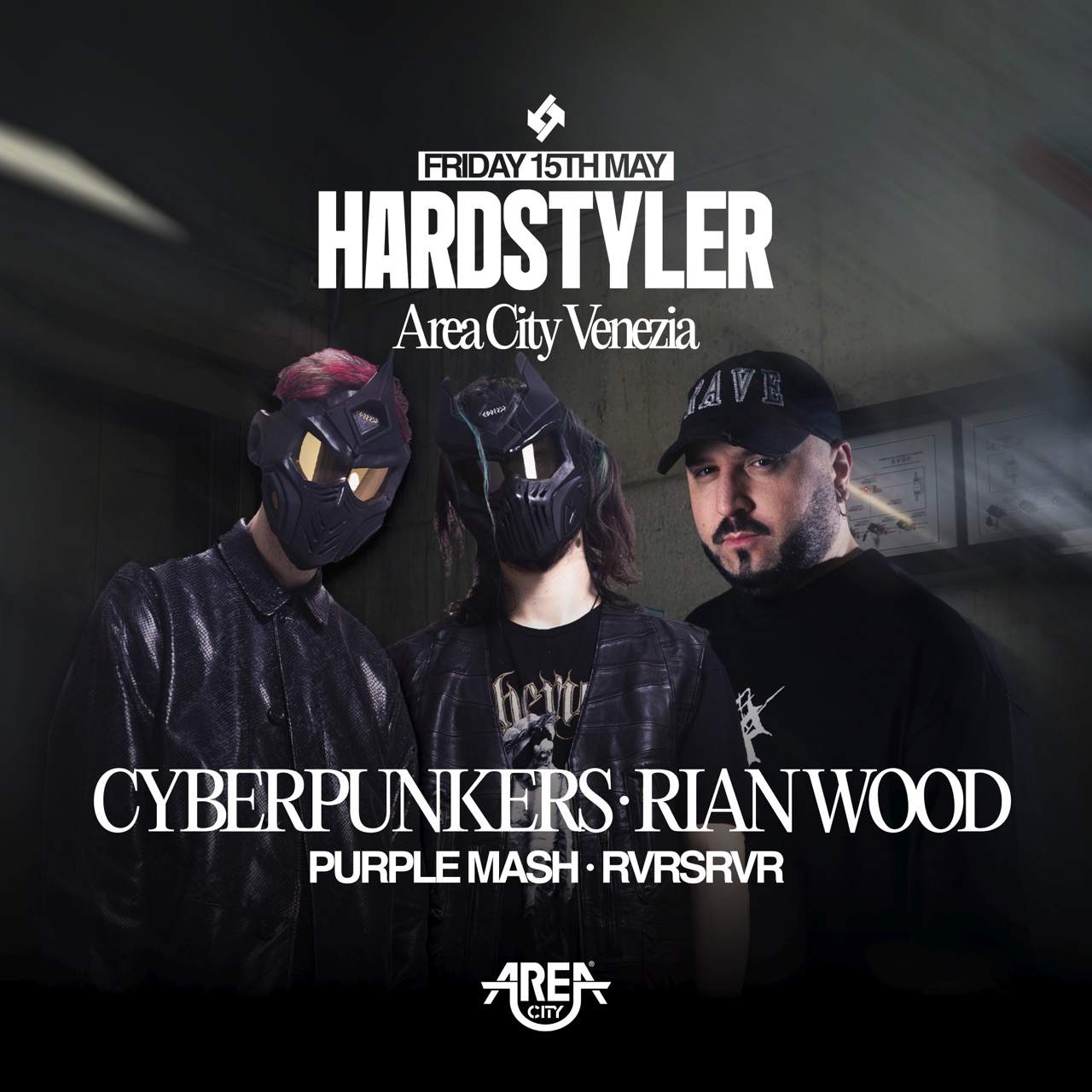 HARDSTYLER with CYBERPUNKERS & Rian Wood at Area City, Venice