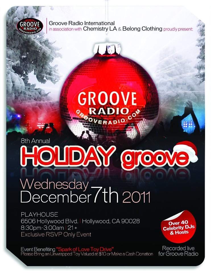 8th Annual Holiday Groove - 2011 Massive Dj Celebration. - フライヤー表