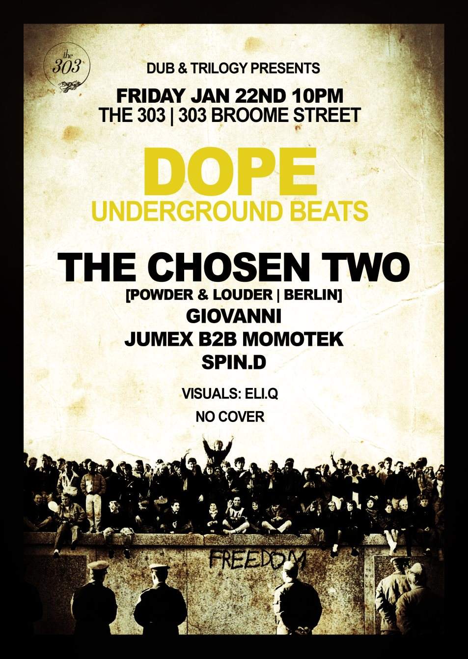 DUB and Trilogy presents: Dope Underground Beats Vol.8 - フライヤー表