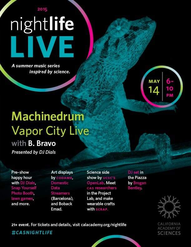 Nightlife Live: Machinedrum Vapor City Live, B.Bravo, Brogan Bentley & DJ Dials - フライヤー表