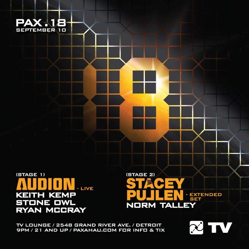 Paxahau 18 Year Anniversary with Audion & Stacey Pullen - Página frontal