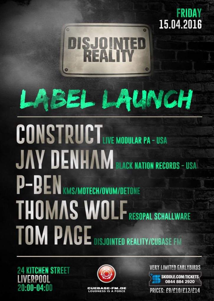 Disjointed Reality Recordings Label Launch - フライヤー表