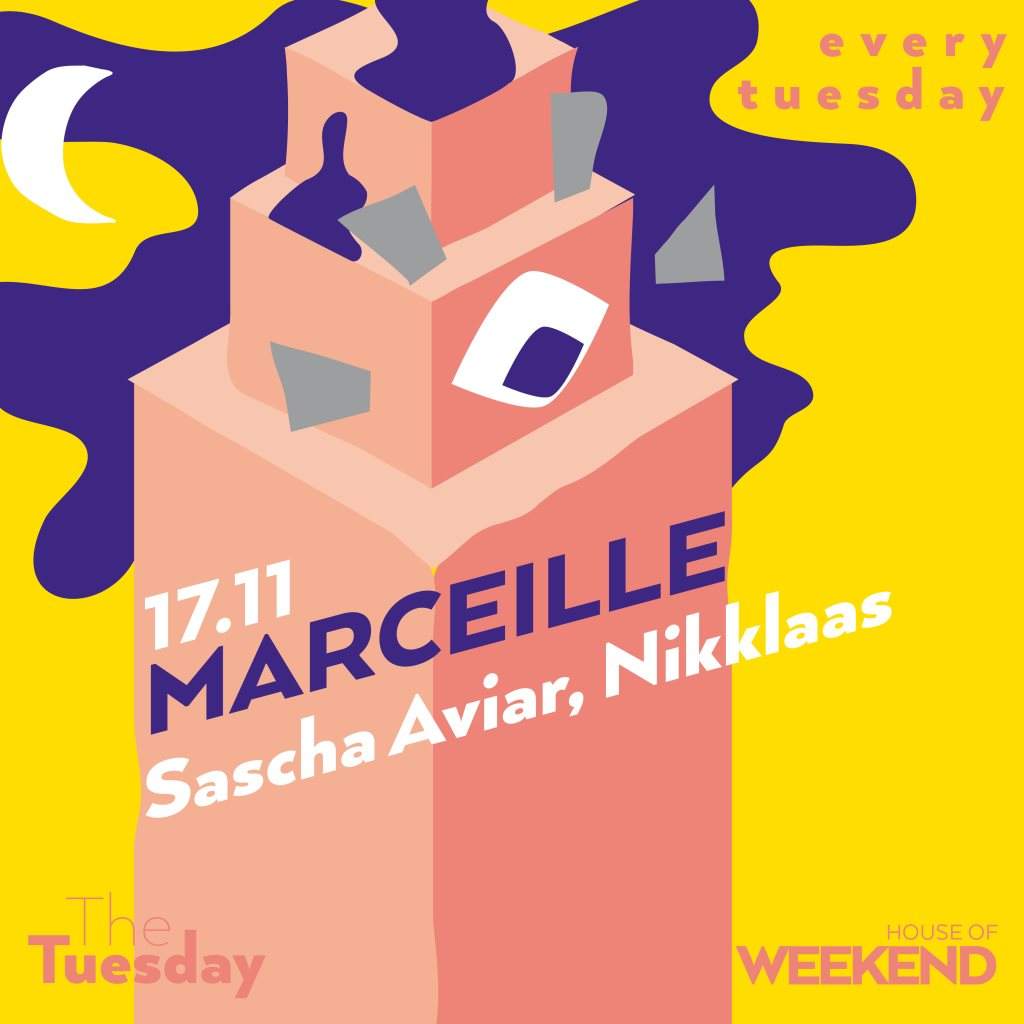 The Tuesday w/ Marceille, Sascha Aviar & Nikklaas - Página frontal