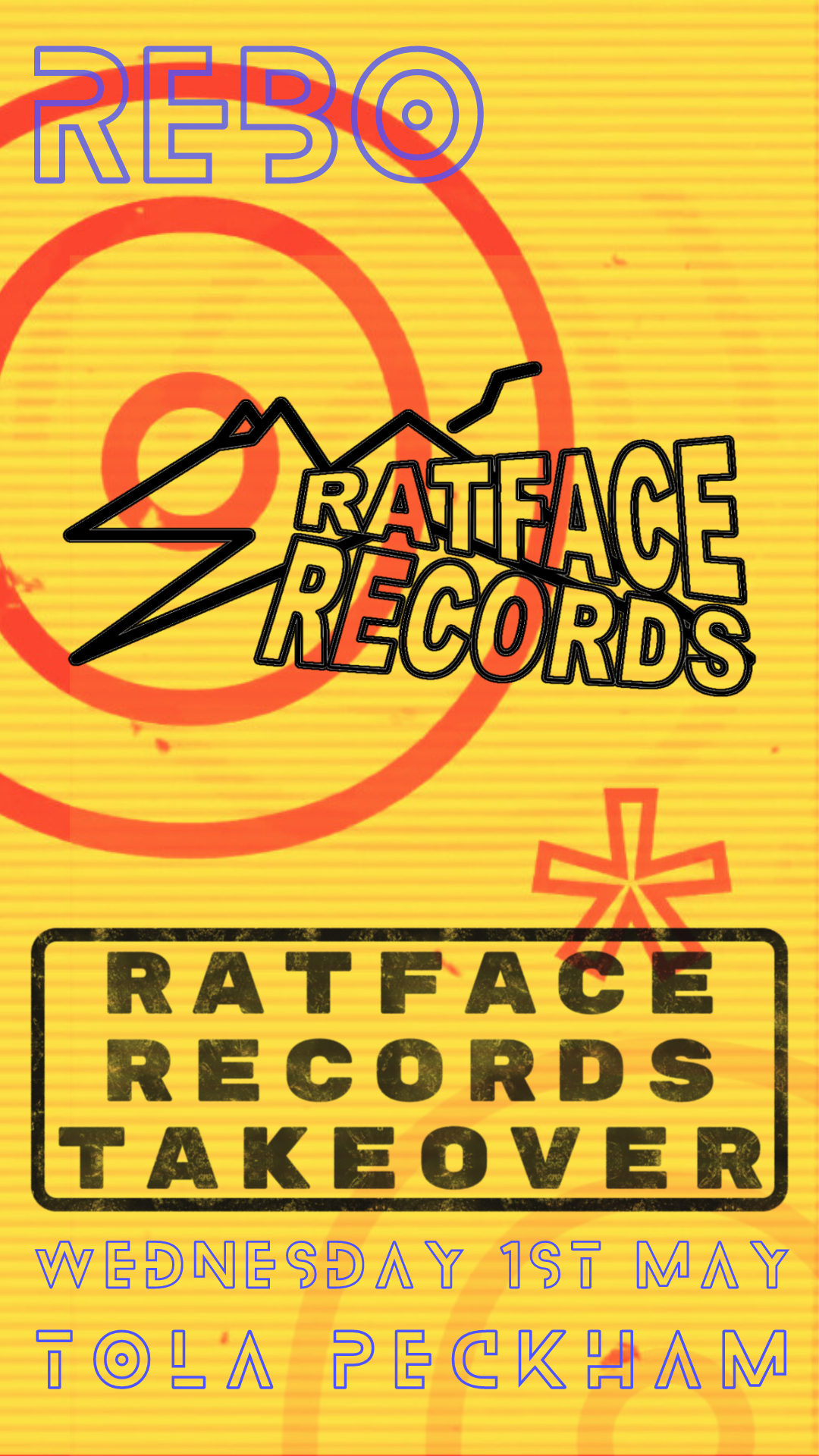 REBO - Ratface Records Takeover - Página frontal