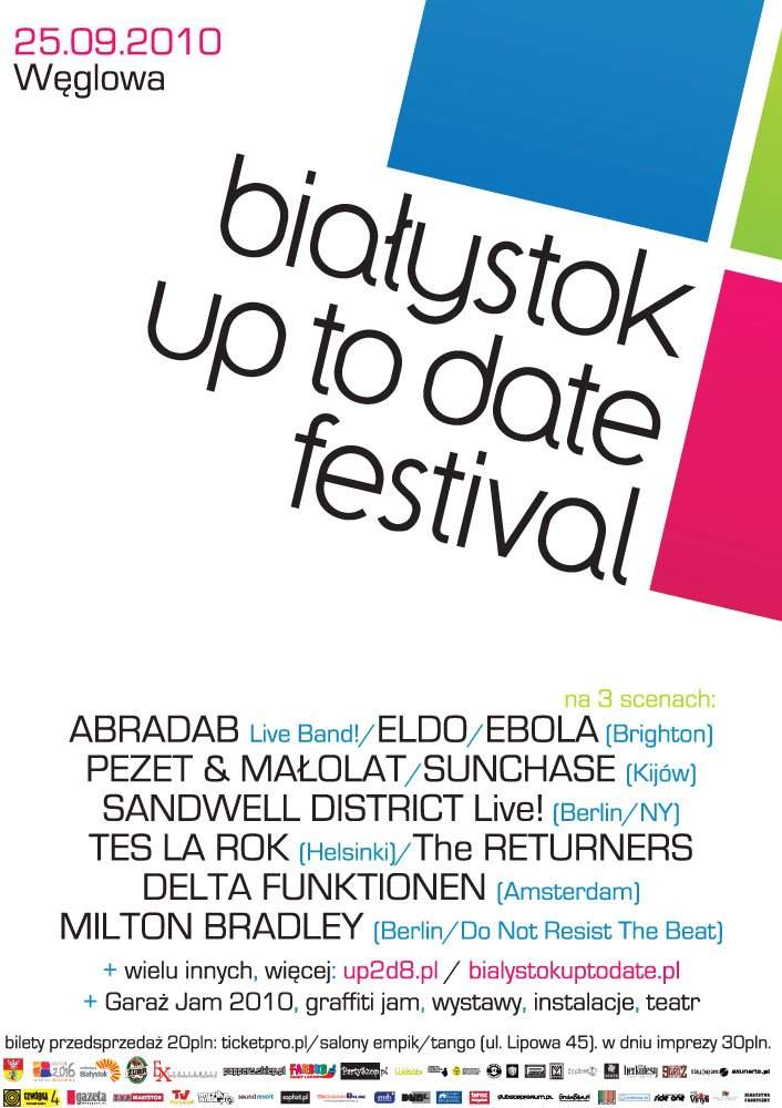Bialystok Up To Date Festival - フライヤー表