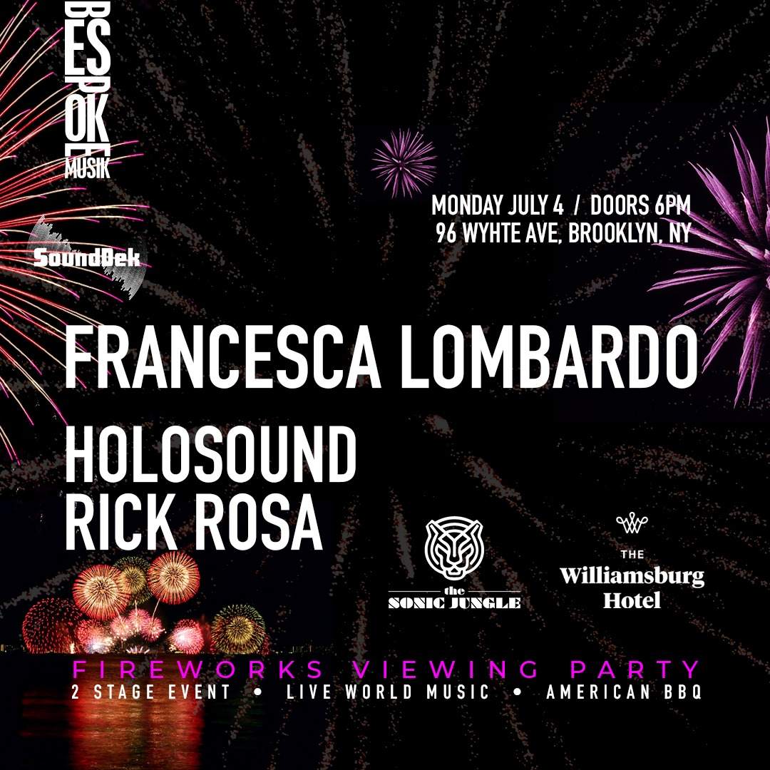 Francesca Lombardo / Rooftop Fireworks Party - フライヤー裏
