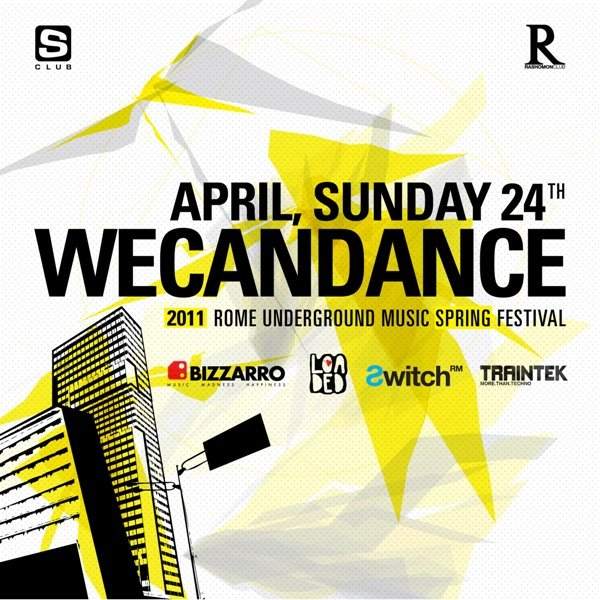 Wecandance Rome Underground Spring Festival - フライヤー表