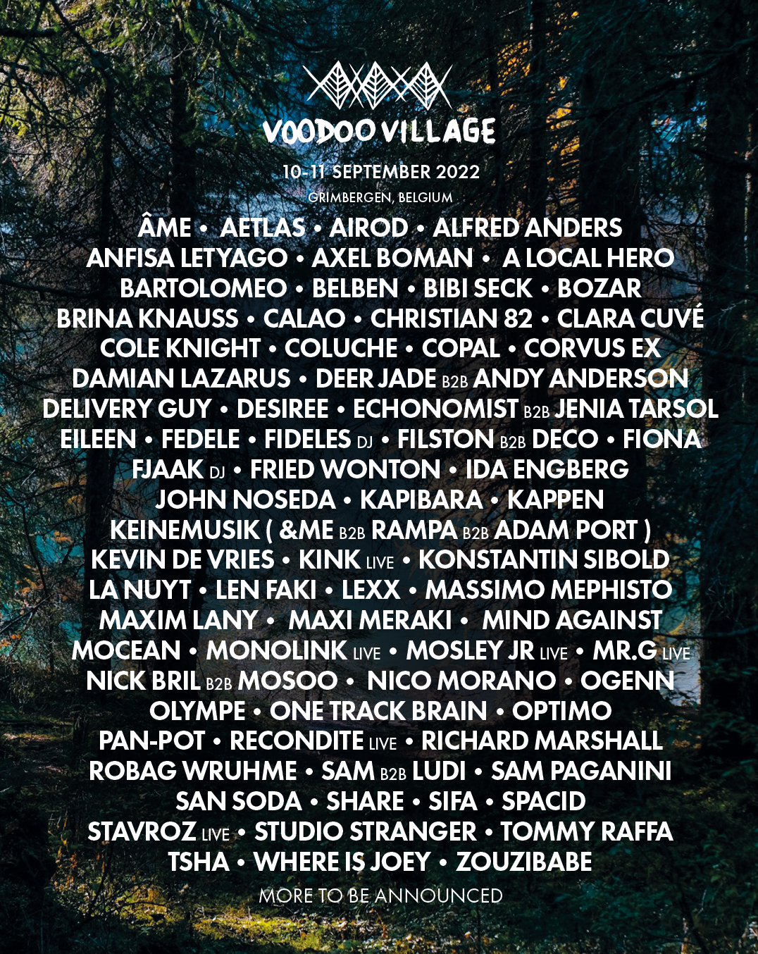 Voodoo Village Festival 2022 - フライヤー表