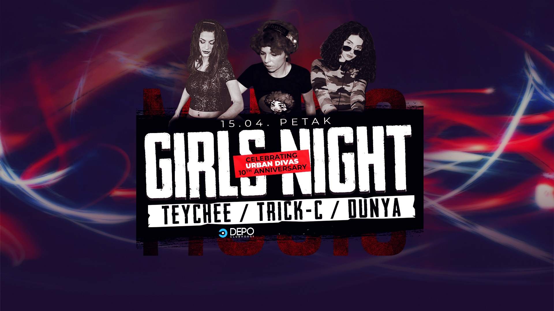 Girls Night at DEPOklub - フライヤー表