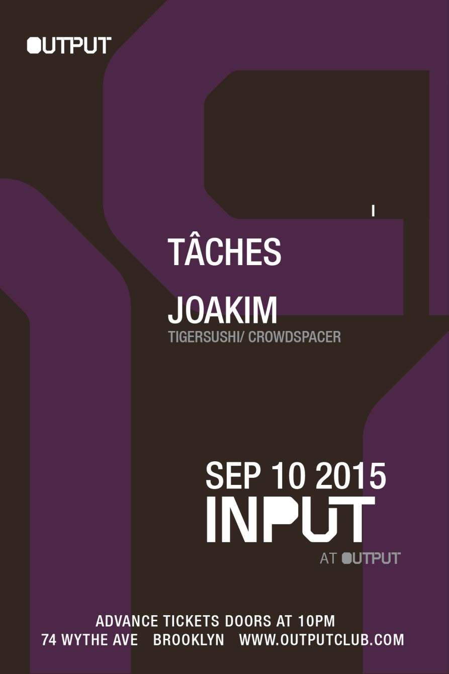 Input - Taches/ Joakim - Página frontal