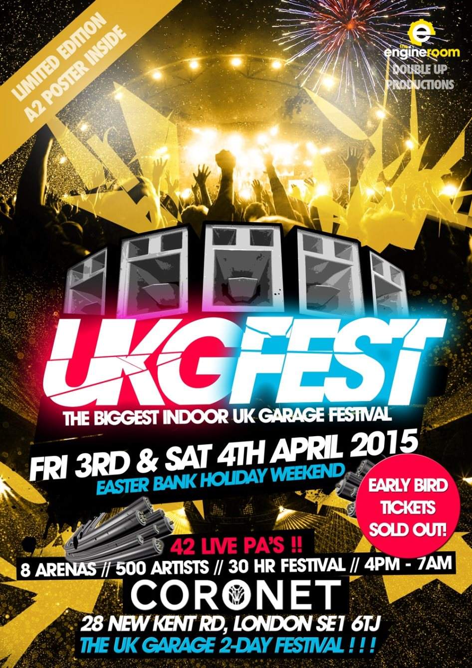 UKG Fest - The Indoor UK Garage Festival - フライヤー表