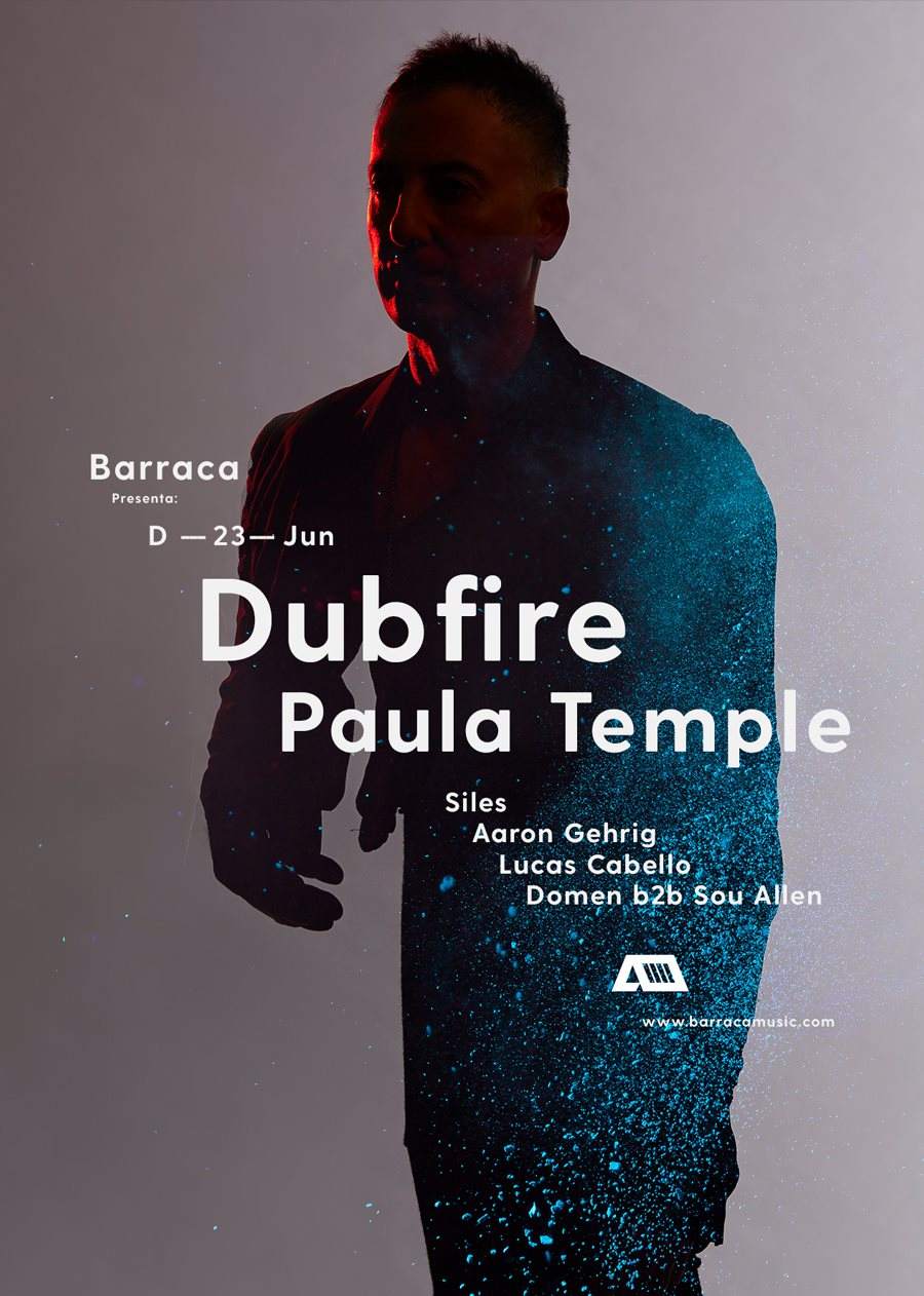 D –– 23 –– Jun Barraca presenta Dubfire & Paula Temple - フライヤー表