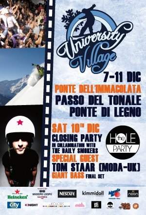 Tom Staar feat The Hole Party - フライヤー表