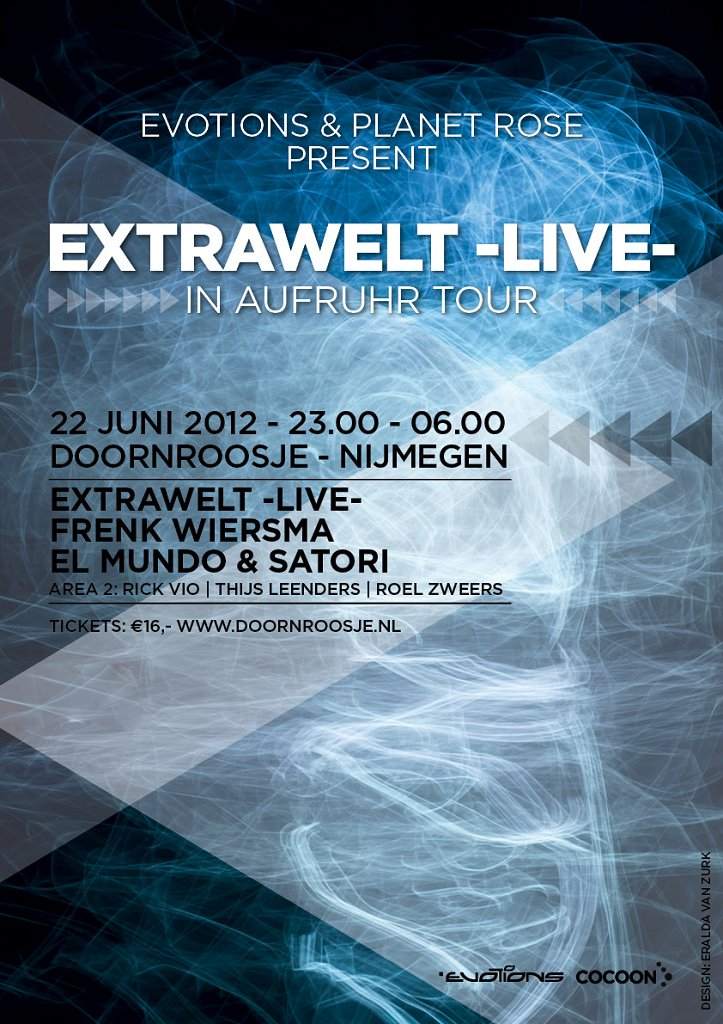 Evotions & Planet Rose present: Extrawelt on Tour - フライヤー表