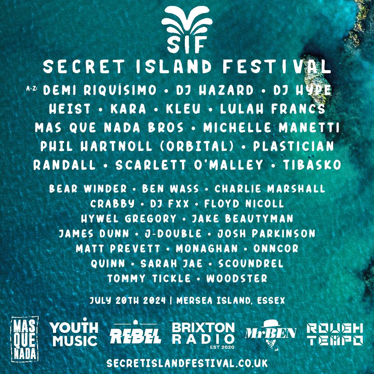 Secret Island Festival 2024 - フライヤー表