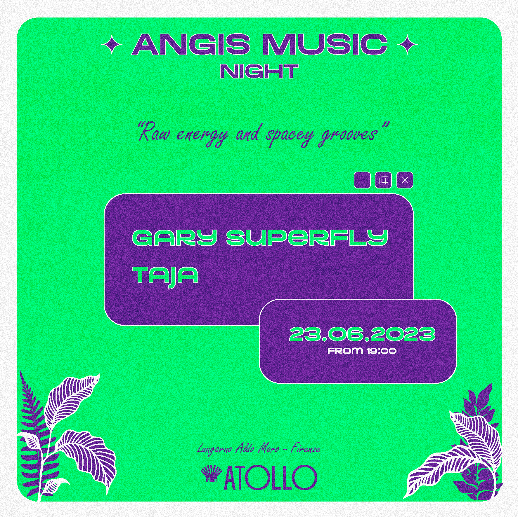 Angis Music presenta Gary Superfly e Taja - Página frontal