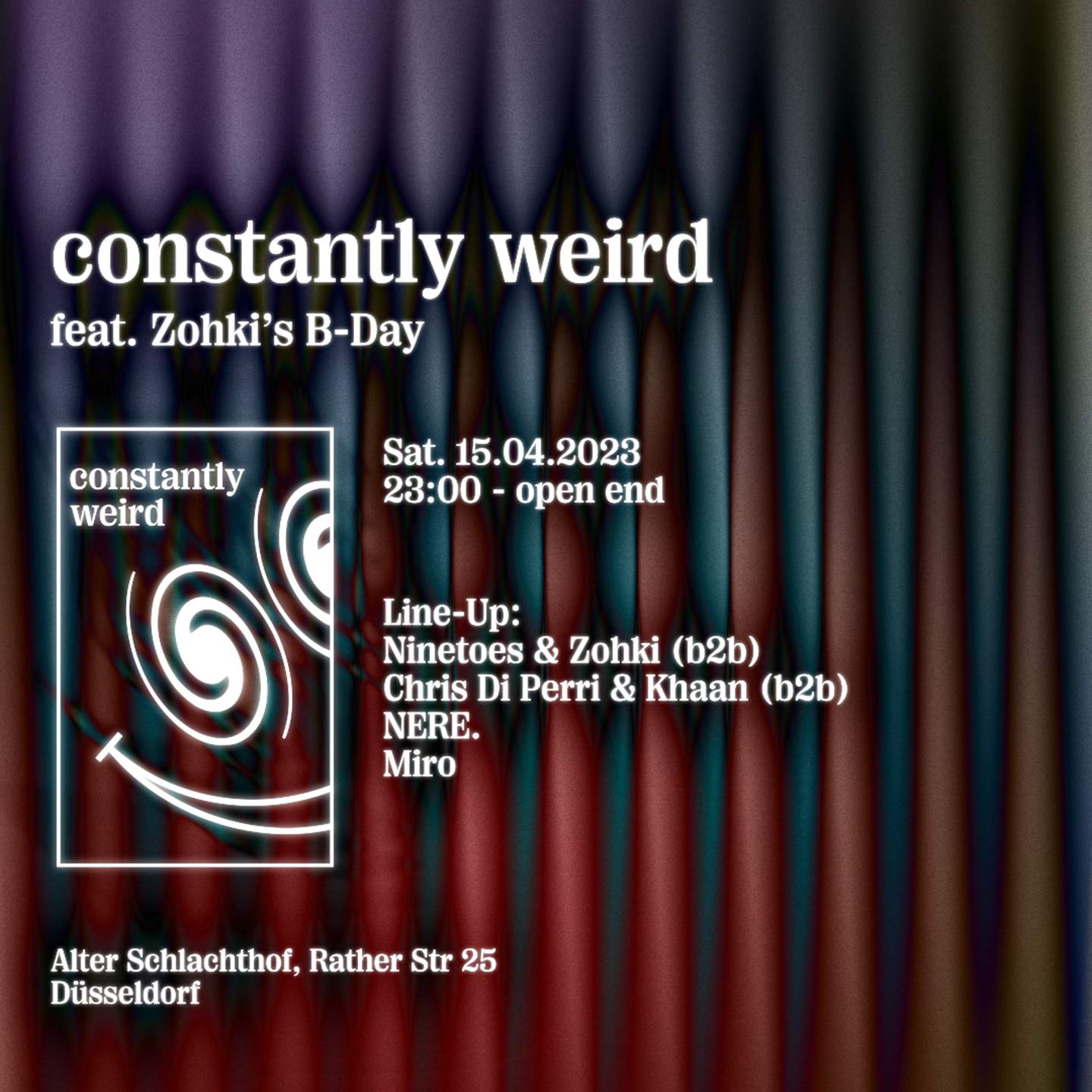 Constantly Weird Music - フライヤー表