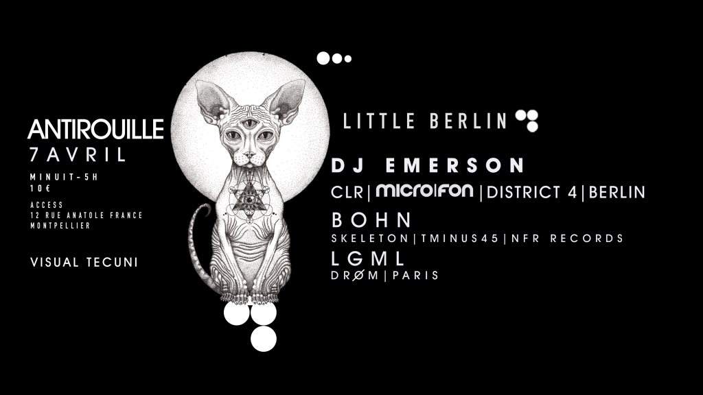 Little Berlin Invite DJ Emerson CLR/Micro.FON/Berlin - フライヤー表
