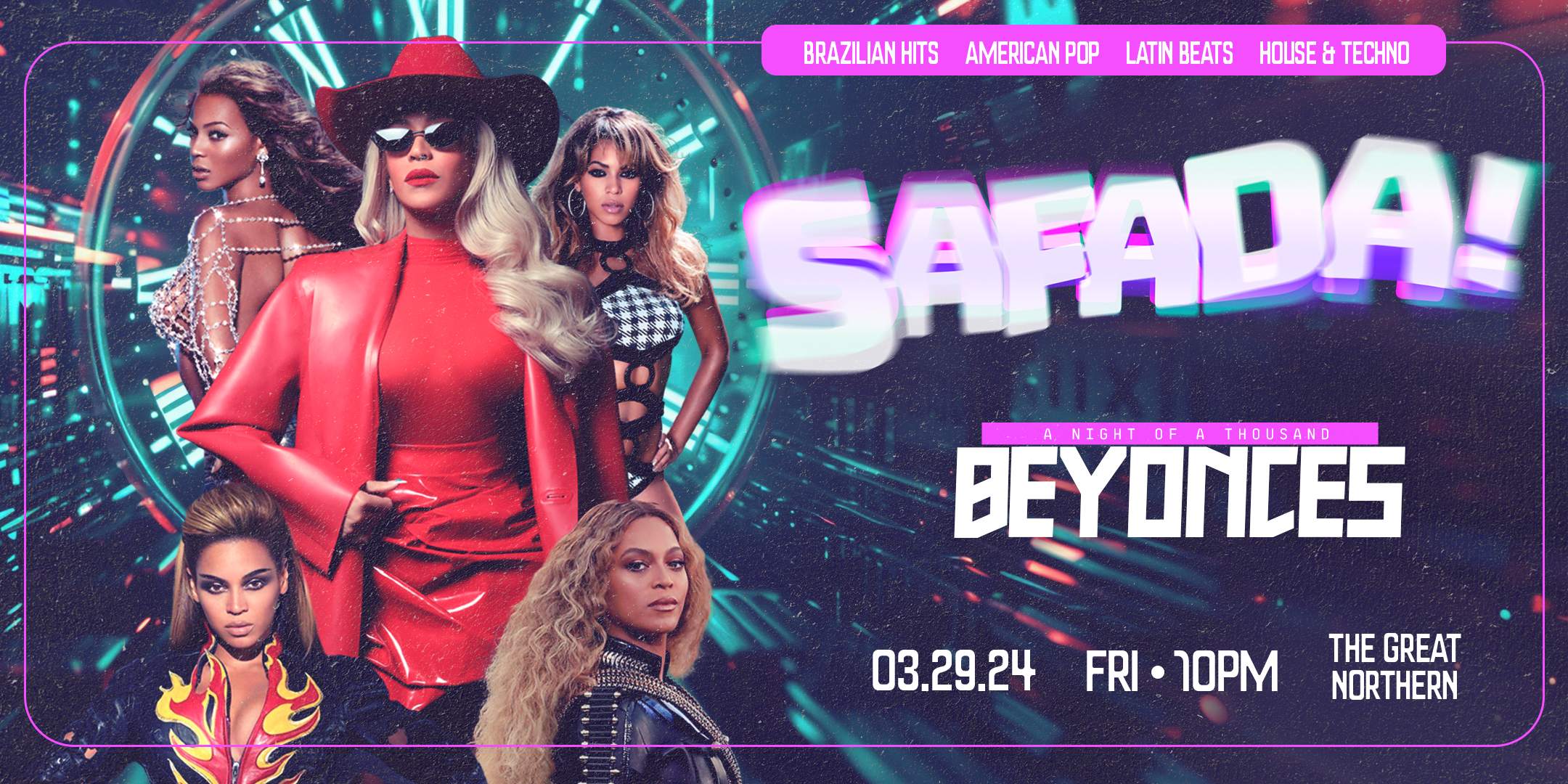 Safada: A Night of 1000 Beyonces en The Great Northern, San  Francisco/Oakland