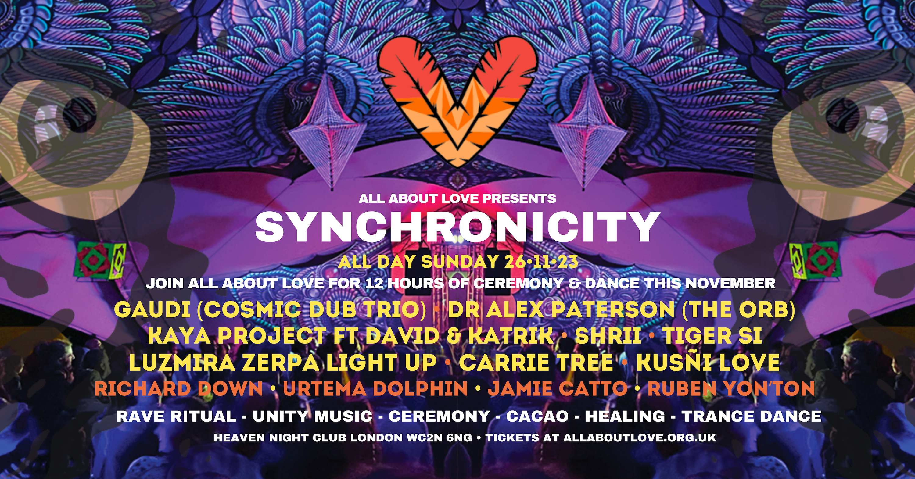 All About Love presents Synchronicity - Página frontal