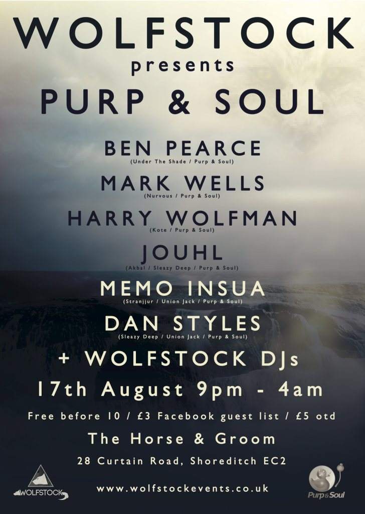 Wolfstock presents... Purp & Soul Showcase - フライヤー表