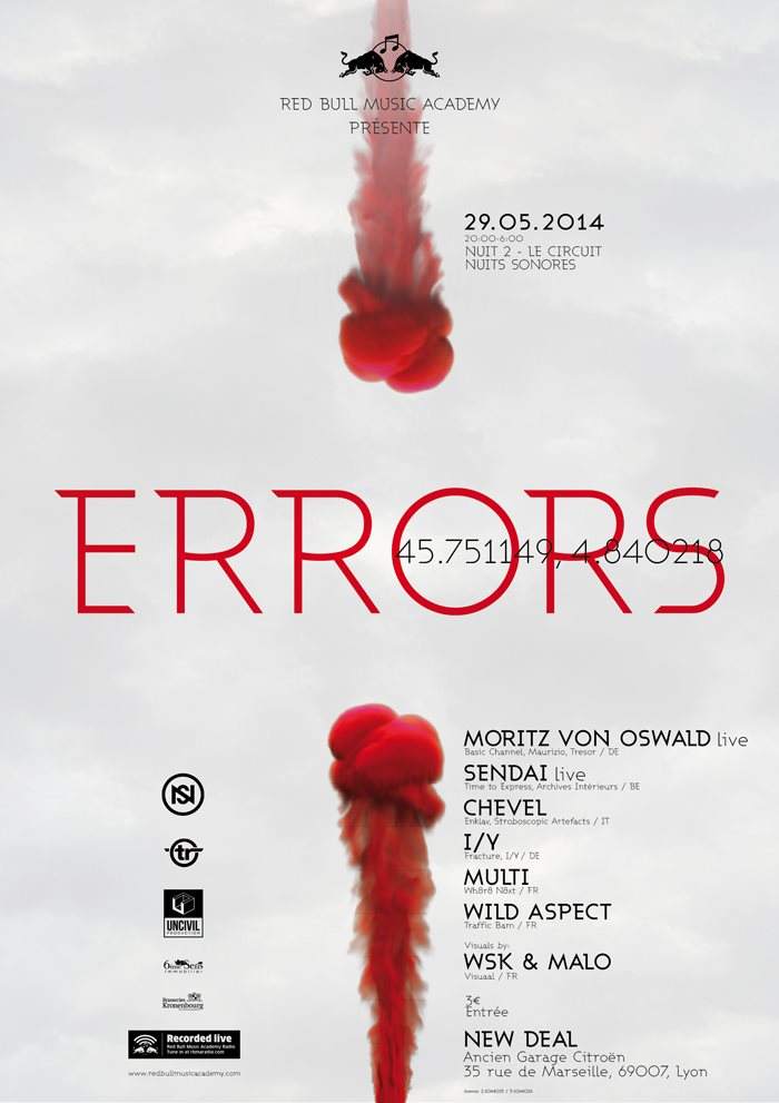Errors 45.751149,4.840218 (Nuits Sonores - Le Circuit) - フライヤー表