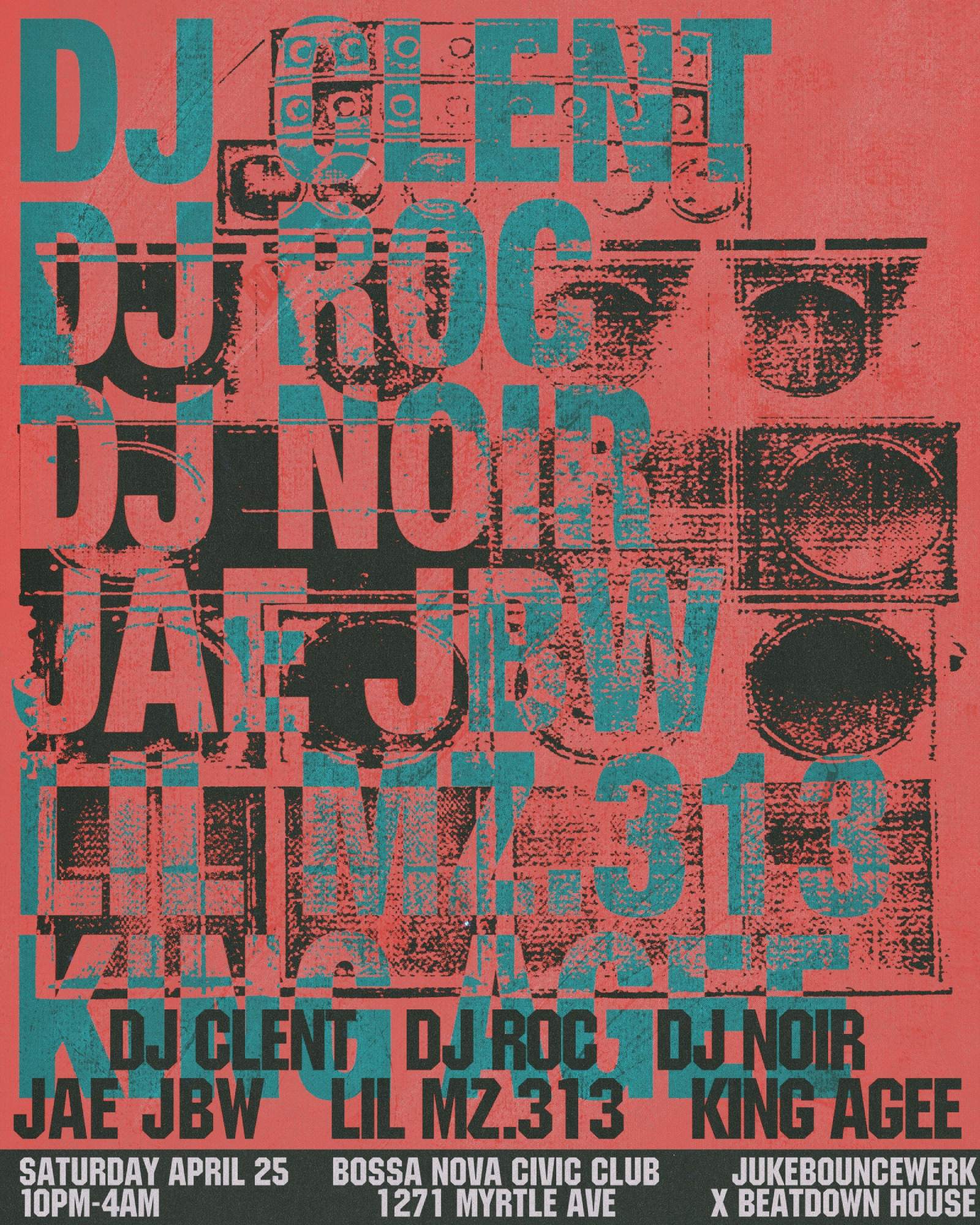 Juke Bounce Werk x Beatdown House at Bossa Nova Civic Club, New