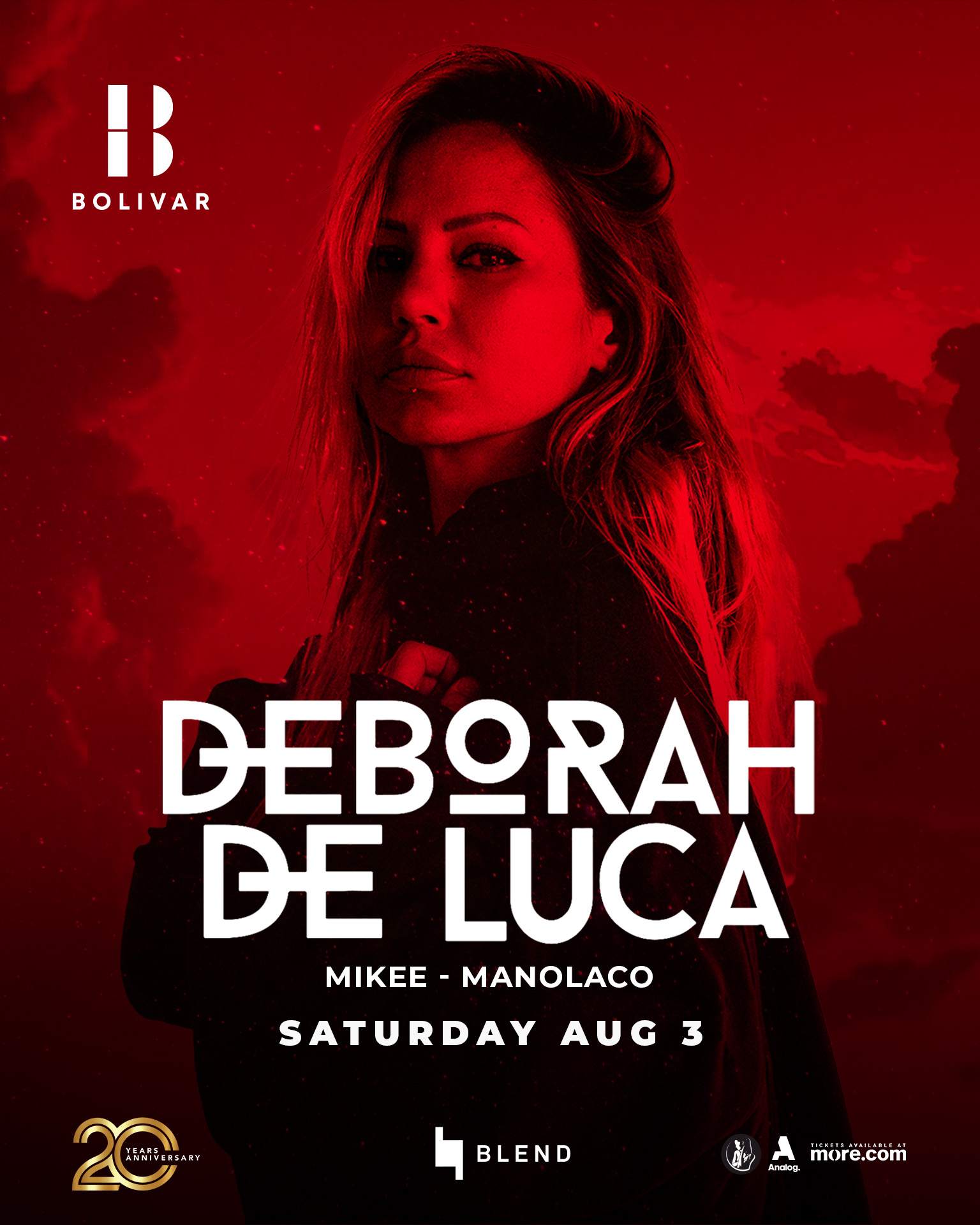 Deborah De Luca I Saturday August 3 I Bolivar - Página trasera