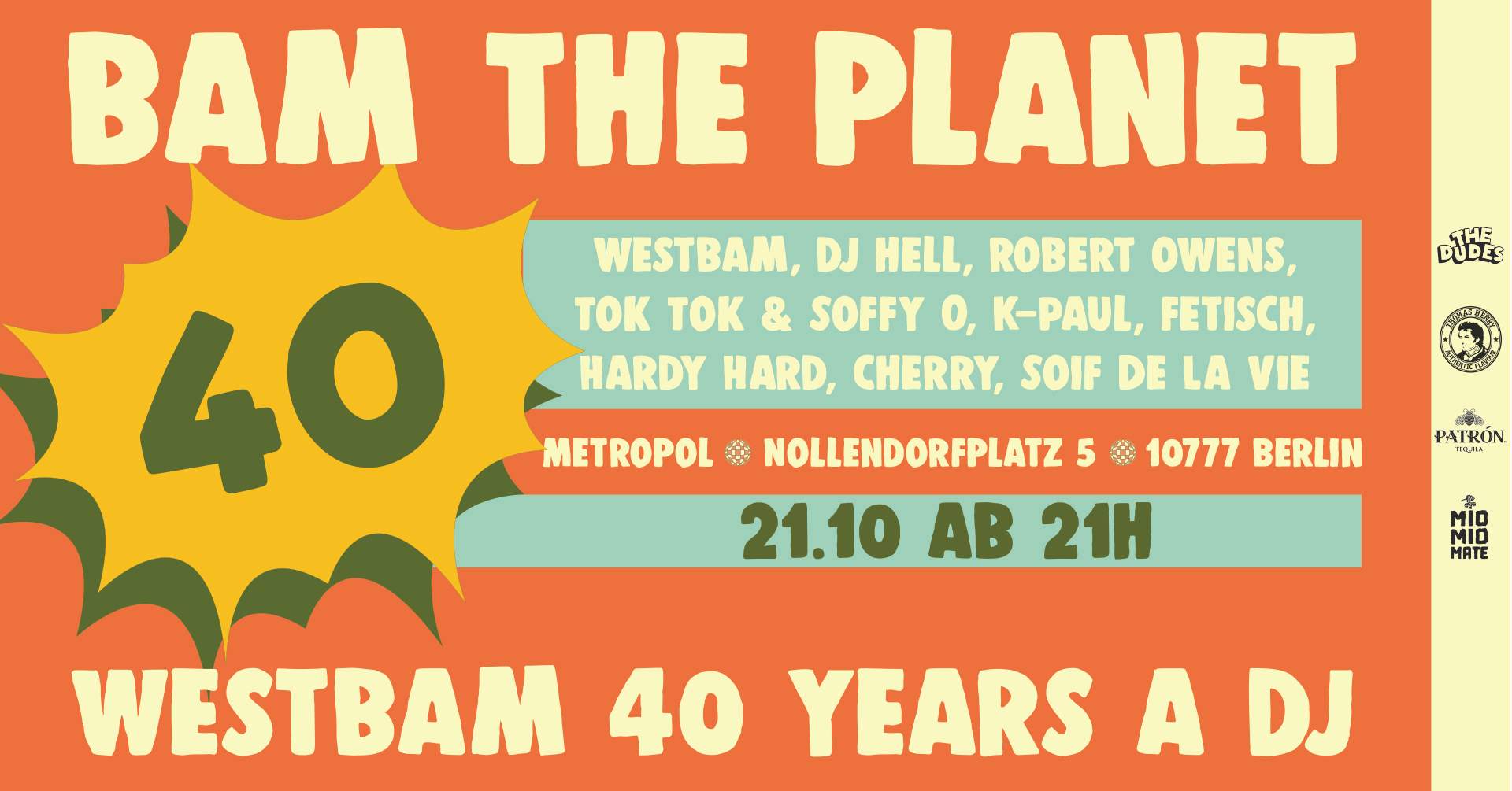 40 Jahre Westbam - Página frontal