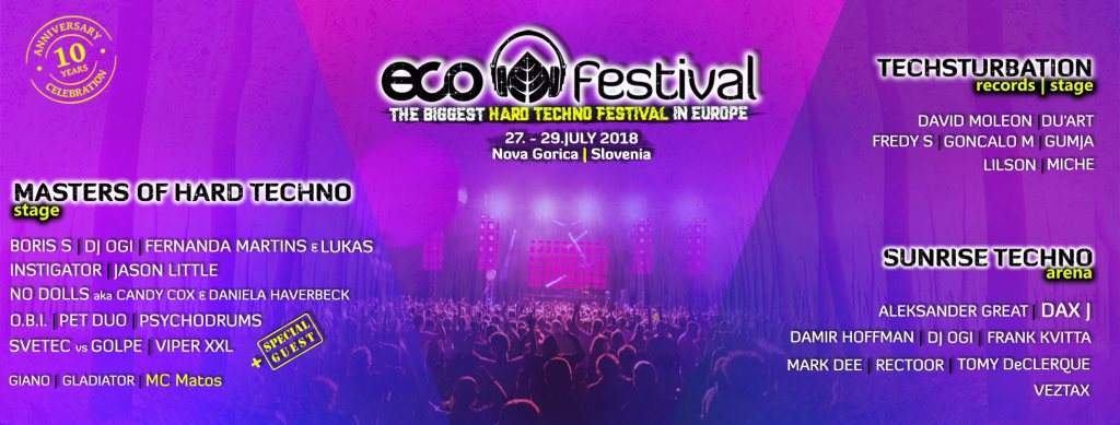 ECO Festival 2018 - The 10th Anniversary - フライヤー表
