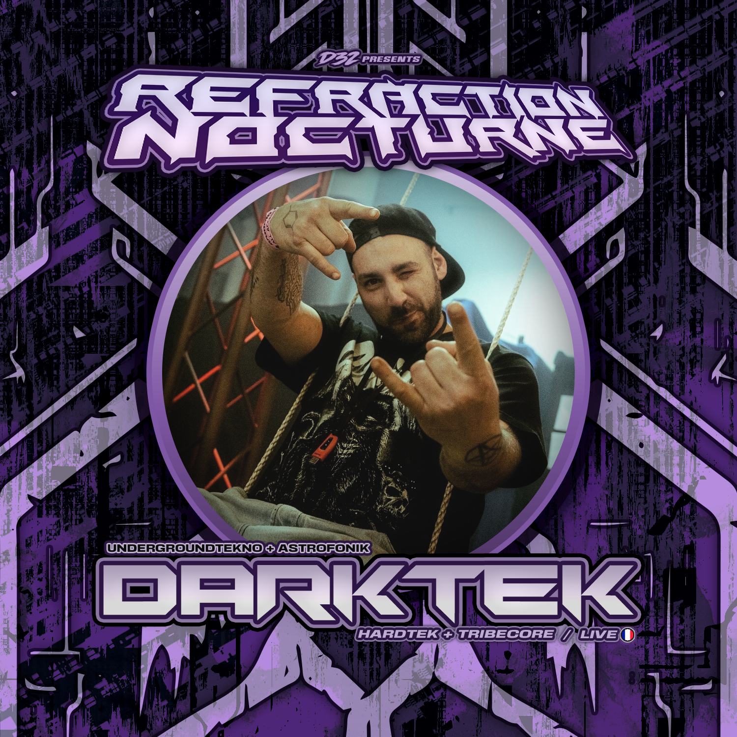 Réfraction Nocturne feat. Darktek [FR] - Página trasera