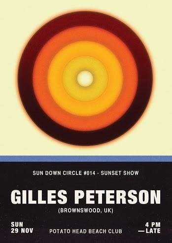 Sun Down Circle 1st Anniversary with Gilles Peterson - Página frontal