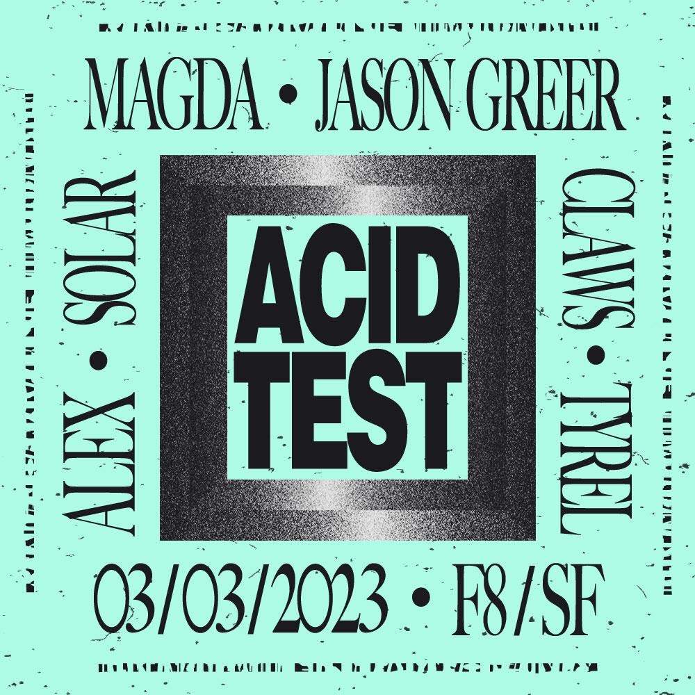 Acid Test // Magda - フライヤー裏