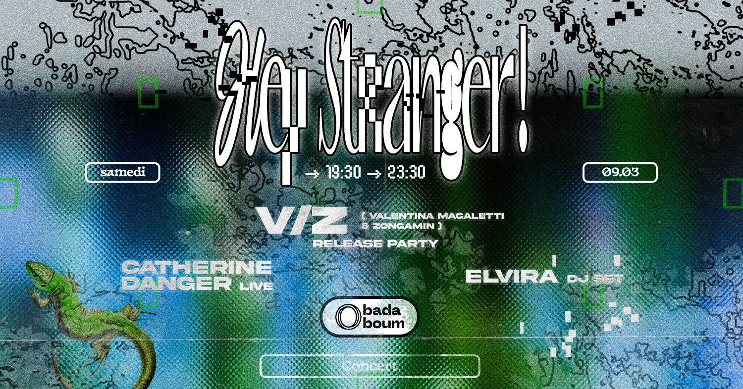 Hey Stranger! — V/Z (Valentina Magaletti & Zongamin), Catherine Danger, Elvira - フライヤー表