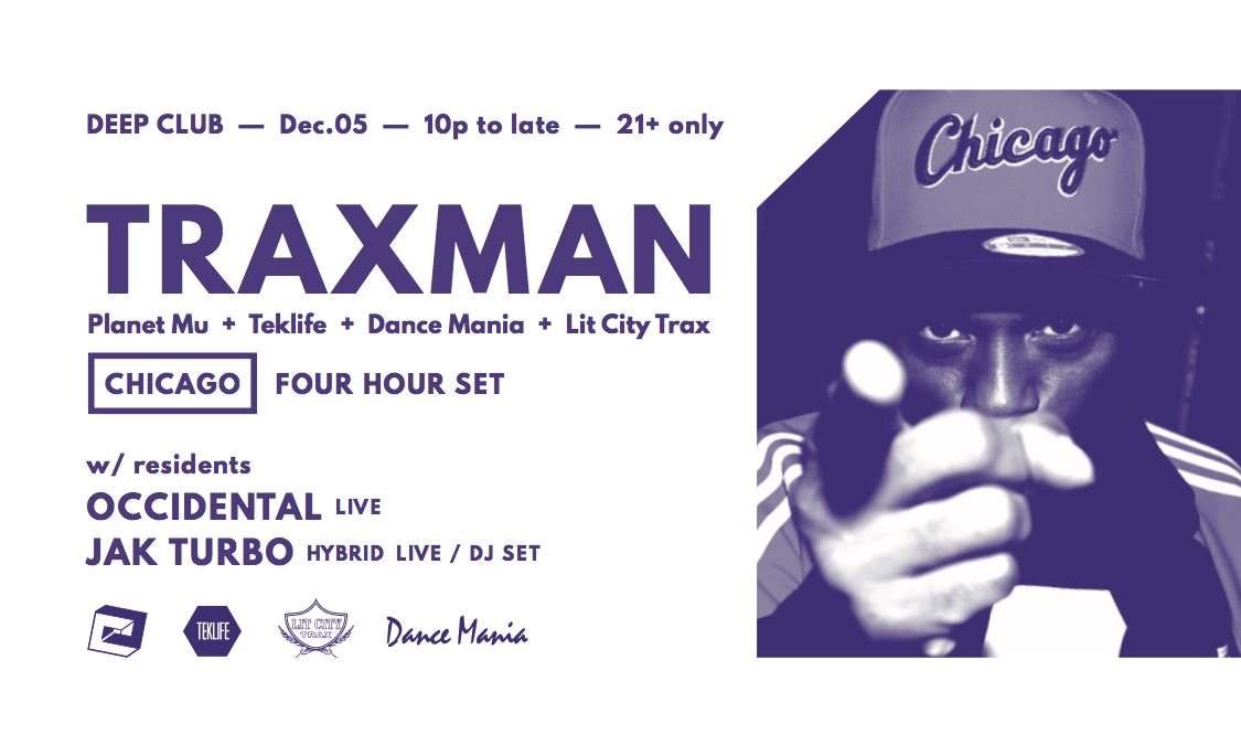 Deep Club with Traxman / Corky Strong, Occidental Live, Di'jak 31303, Gant Johnson - Página frontal