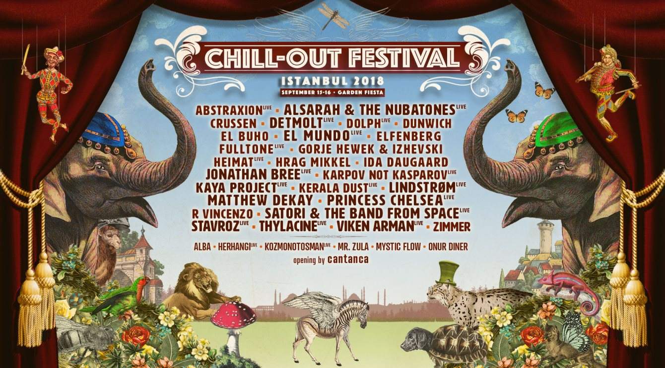 Chill-Out Festival Istanbul 2018 - フライヤー表
