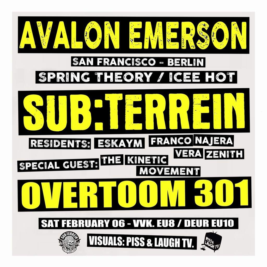 Sub:Terrein at Ot301 Invites Avalon Emerson - フライヤー表