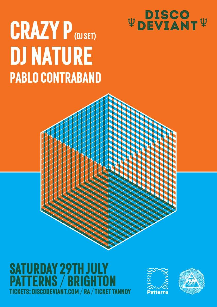 Disco Deviant: Crazy P, DJ Nature - Brighton - Página frontal
