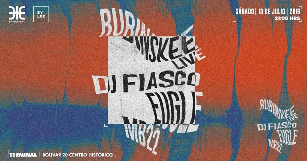 Rubinskee Live / DJ Fiasco / Eugle / Mb22 - Página frontal