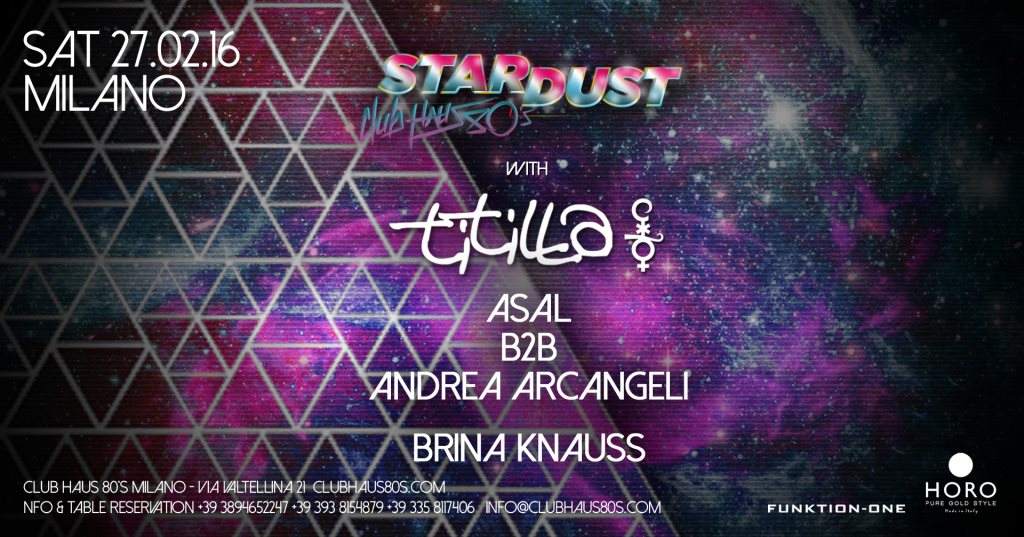 Stardust feat. Asal & Andrea Arcangeli with Titilla - Página frontal