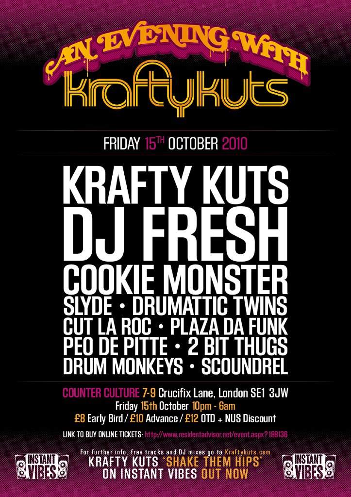 Counter Culture Pres. An Evening with Krafty Kuts - Página frontal
