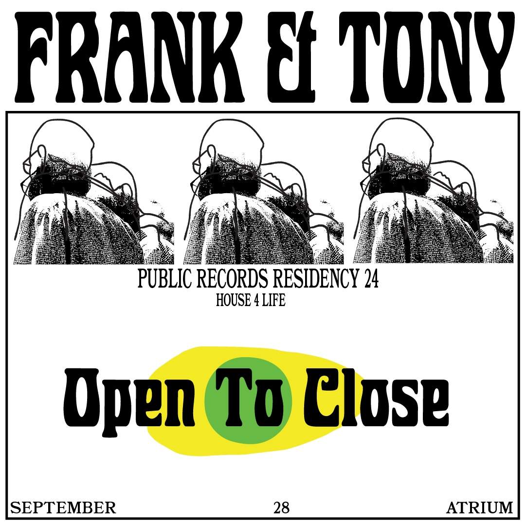 Frank and Tony Open to Close in The Atrium - Página frontal