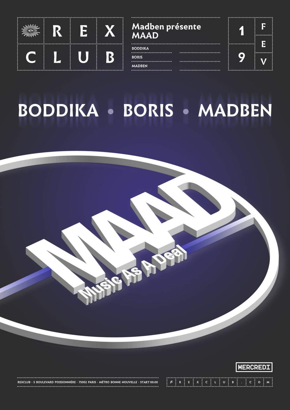 Maad: Boris, Boddika, Madben - Página frontal