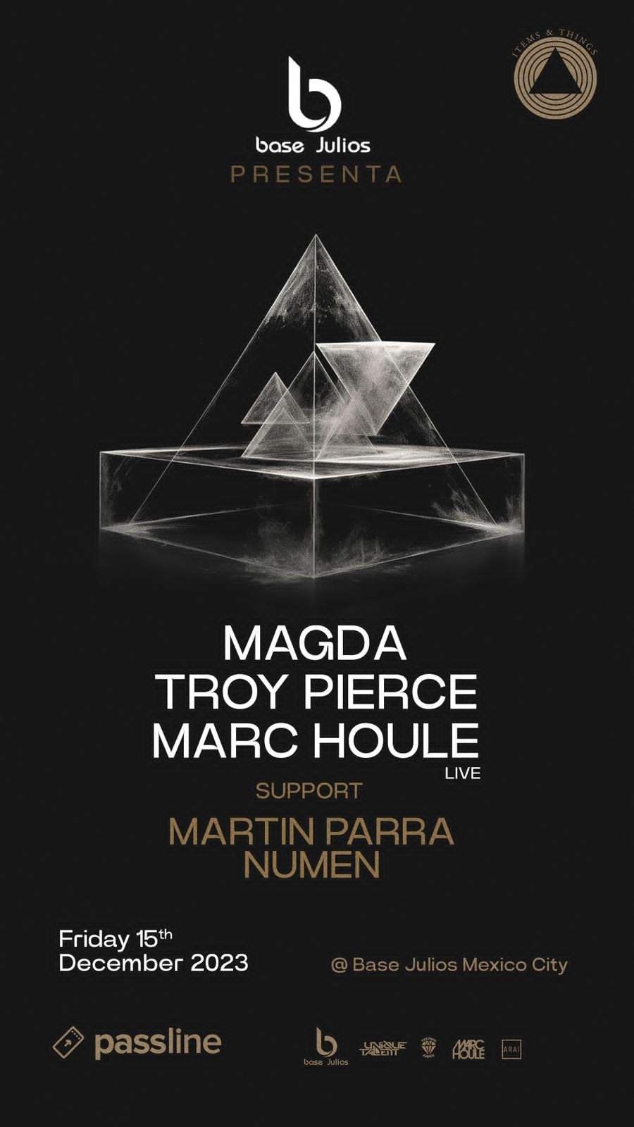 Magda + Troy Pierce + Marc Houle [Live] - フライヤー表
