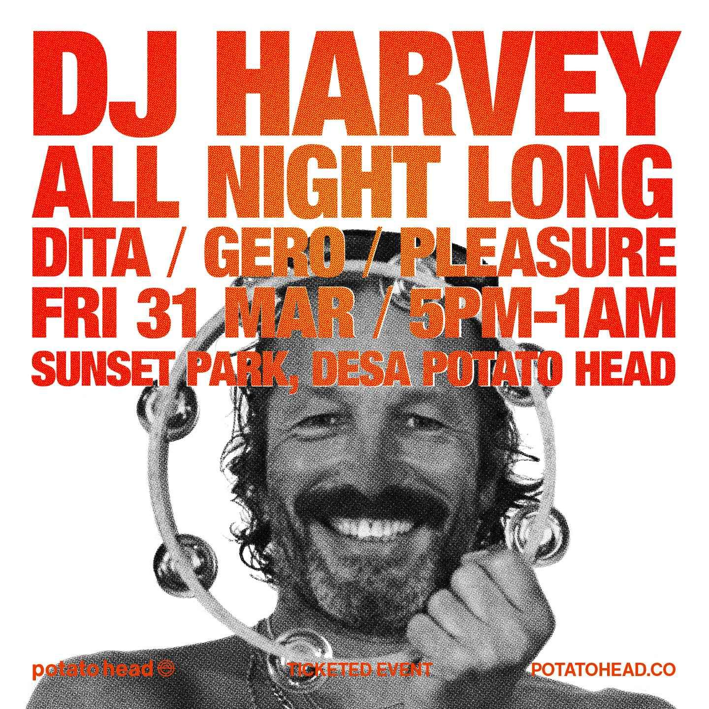 DJ Harvey - all night long - フライヤー表