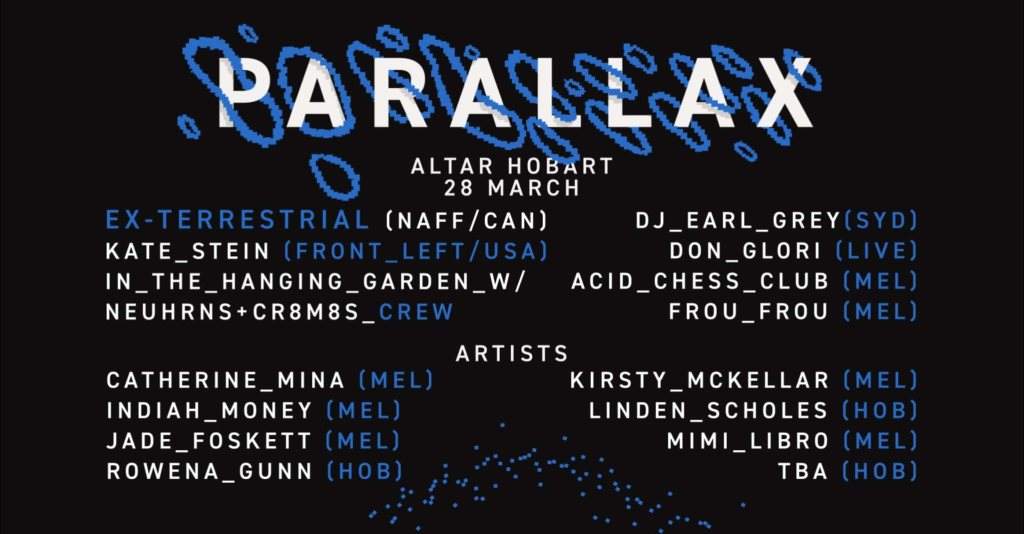 [Postponed] ~ Parallax ~ Altered Colour (Tasmania) - フライヤー表
