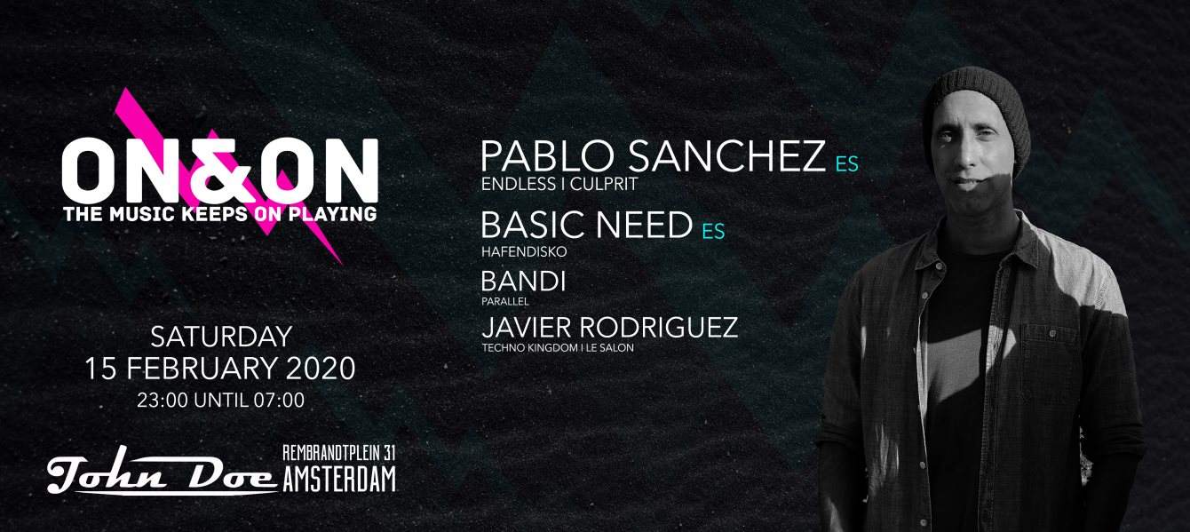 On&on.Amsterdam I Pablo Sanchez & BASIC Need - Página frontal
