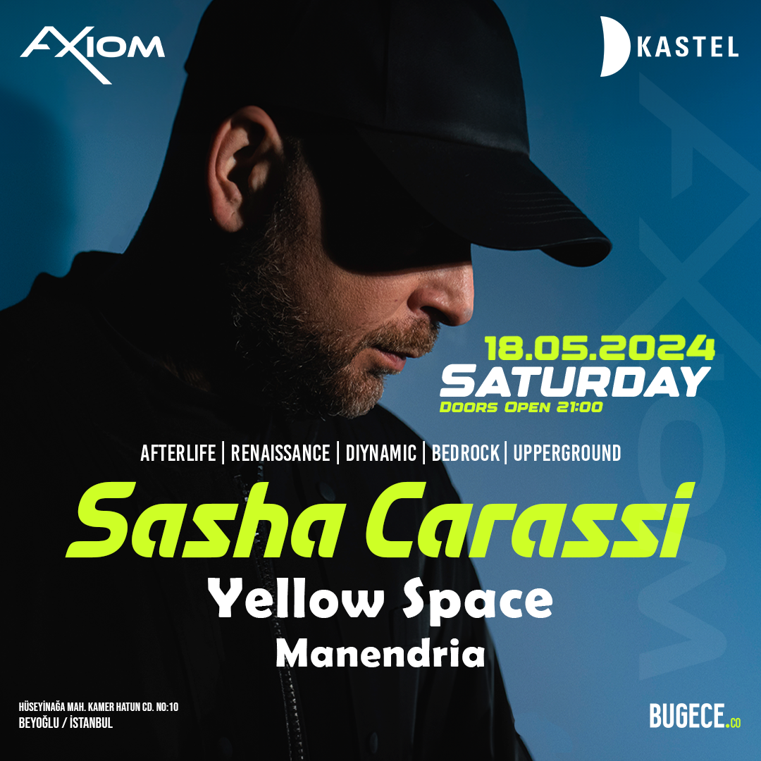 AXIOM presents Sasha Carassi at Kastel - フライヤー表
